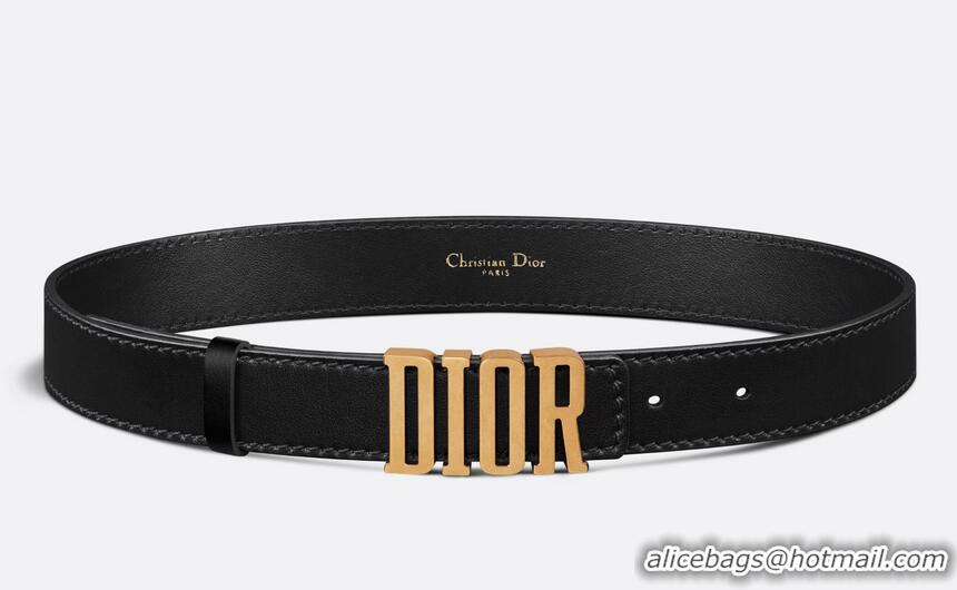 ​Promotional Christian Dior D-Fence Calfskin Leather 30MM CD8723 Black