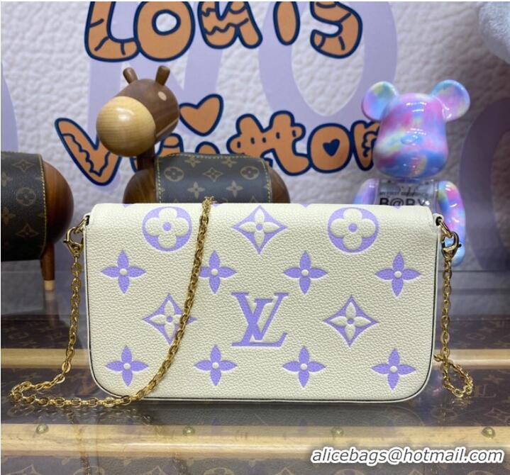 Buy Inexpensive Louis Vuitton Felicie Pochette M83025 Bubble Tea Mauve