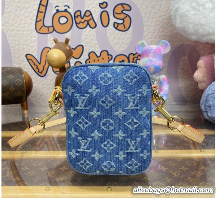 Buy Discount Louis Vuitton Fairfax Pochette M82948 Denim Blue