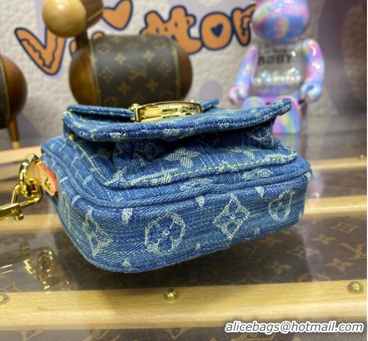 Buy Discount Louis Vuitton Fairfax Pochette M82948 Denim Blue