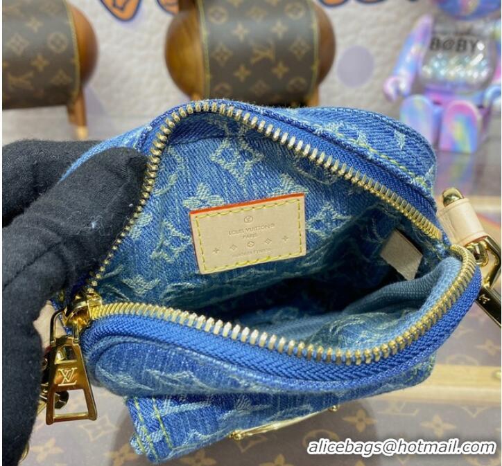 Buy Discount Louis Vuitton Fairfax Pochette M82948 Denim Blue