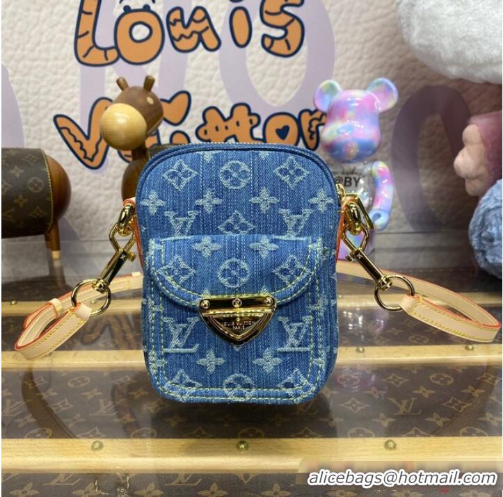 Buy Discount Louis Vuitton Fairfax Pochette M82948 Denim Blue