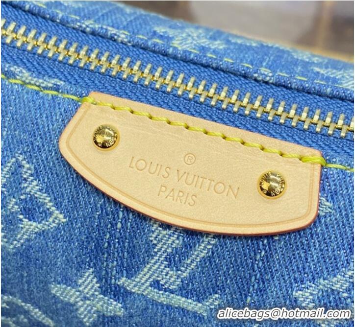 Traditional Discount Louis Vuitton Hills Pochette M82949 Denim Blue