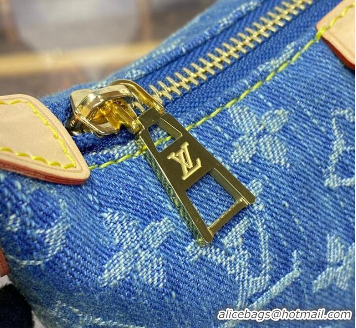 Traditional Discount Louis Vuitton Hills Pochette M82949 Denim Blue