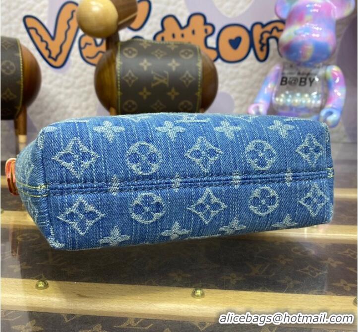 Traditional Discount Louis Vuitton Hills Pochette M82949 Denim Blue