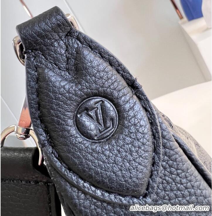 Buy Discount Louis Vuitton Mahina Leather Baia MM M22822 BLACK