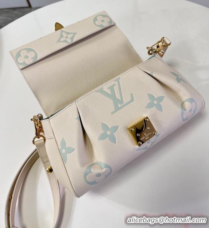 Top Quality Louis Vuitton Favorite M45813 Beige&Light blue