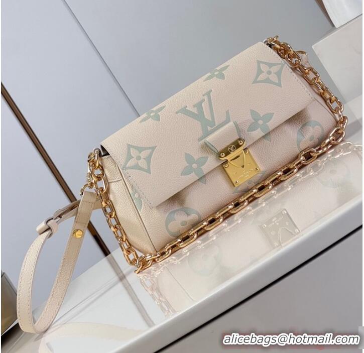 Top Quality Louis Vuitton Favorite M45813 Beige&Light blue