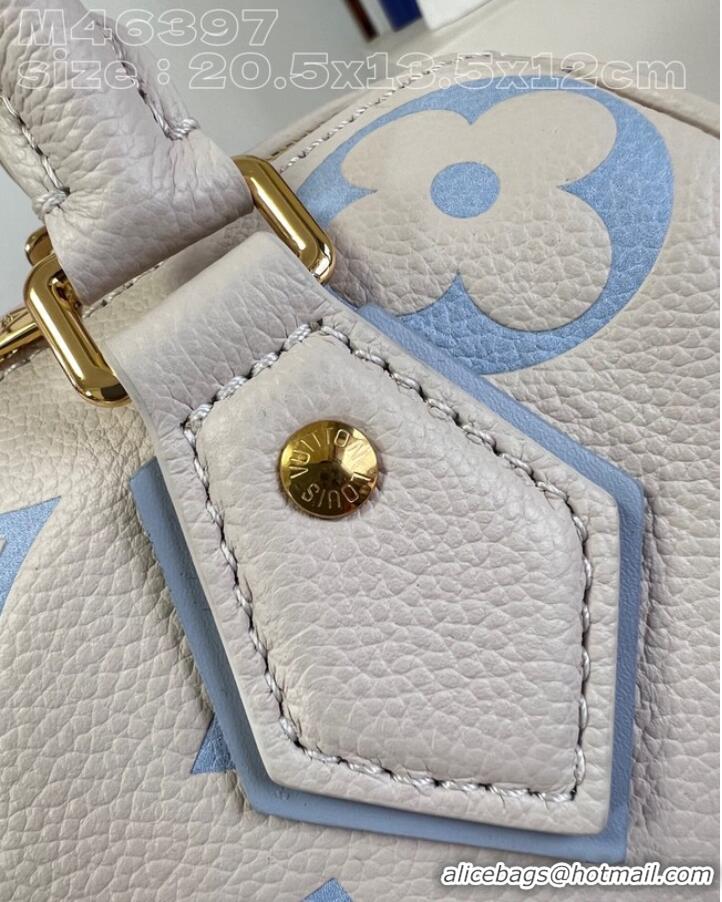 Famous Brand Louis Vuitton Speedy Bandouliere 20 M46397 Beige&Light blue