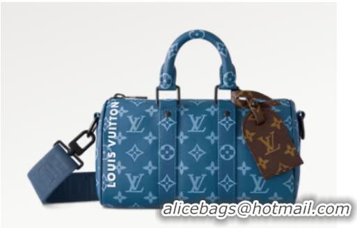 Well Crafted Louis Vuitton Keepall Bandouliere 25 M46803 Atlantic Blue