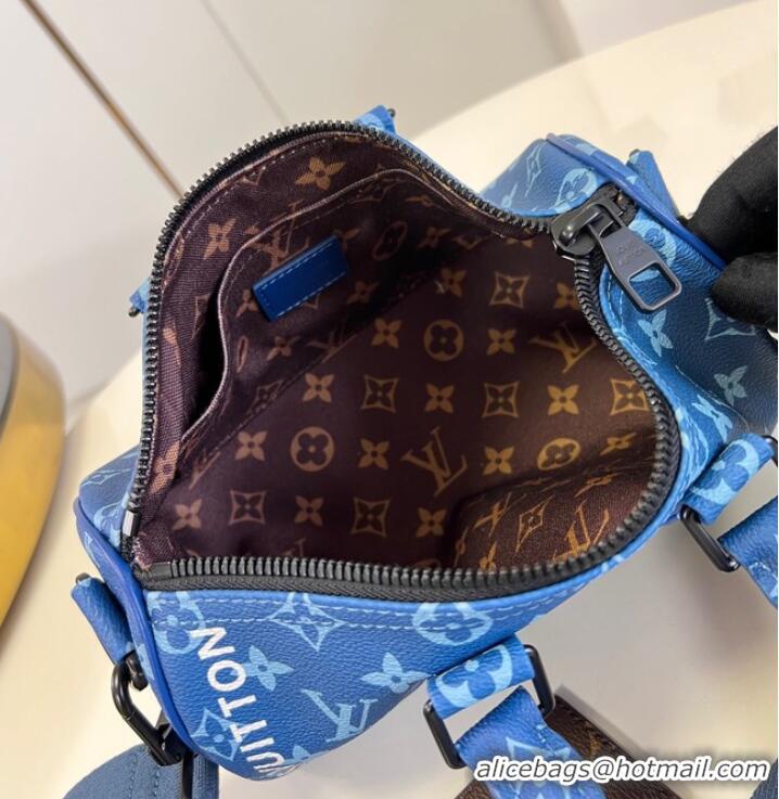 Well Crafted Louis Vuitton Keepall Bandouliere 25 M46803 Atlantic Blue