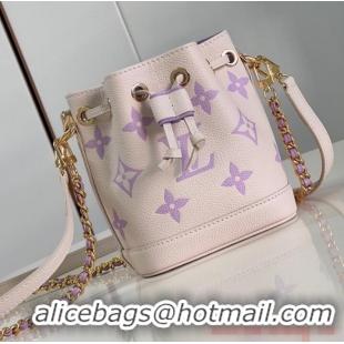 Top Design Louis Vuitton Nano Noe M81626 Bubble Tea Mauve