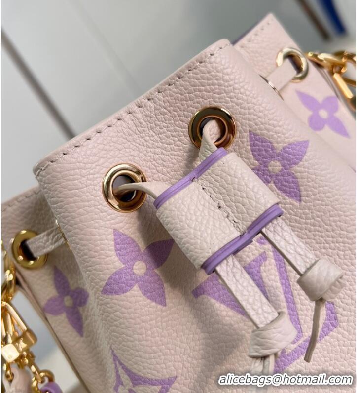 Top Design Louis Vuitton Nano Noe M81626 Bubble Tea Mauve