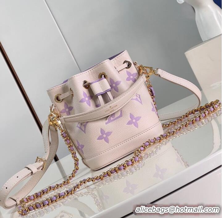 Top Design Louis Vuitton Nano Noe M81626 Bubble Tea Mauve