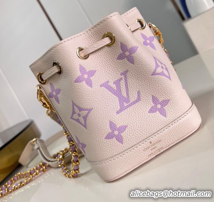 Top Design Louis Vuitton Nano Noe M81626 Bubble Tea Mauve