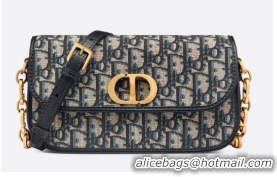 Best Price Dior 30 Montaigne Avenue Bag Blue Dior Oblique Jacquard M9260