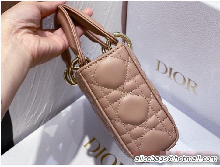 Reasonable Price Dior Small Lady D-Joy Bag Dark Pink Cannage Lambskin M0613