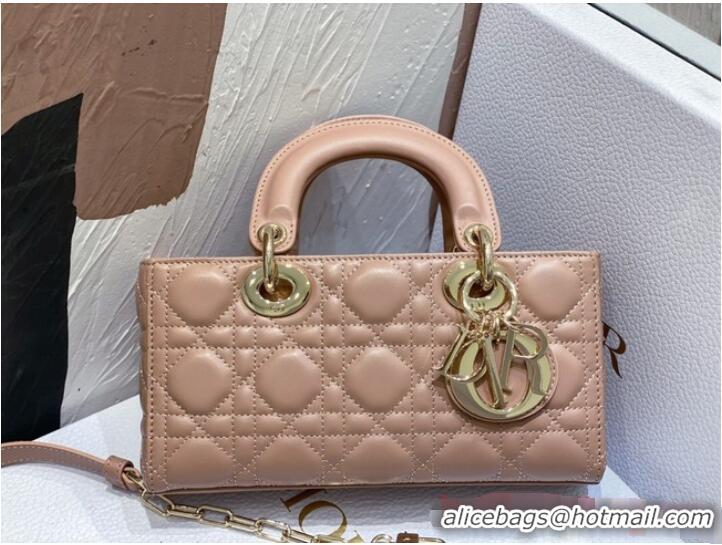 Reasonable Price Dior Small Lady D-Joy Bag Dark Pink Cannage Lambskin M0613