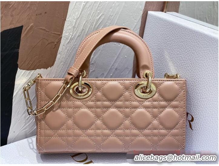 Reasonable Price Dior Small Lady D-Joy Bag Dark Pink Cannage Lambskin M0613