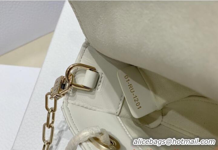 Traditional Discount Dior mini Lady D-Joy Bag Cannage Lambskin 9230 white