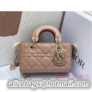 Best Price Dior mini Lady D-Joy Bag Cannage Lambskin 9230 pink