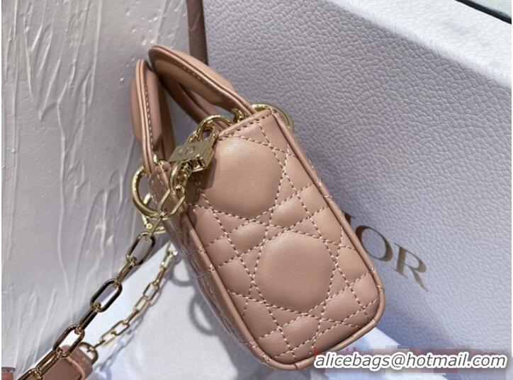 Best Price Dior mini Lady D-Joy Bag Cannage Lambskin 9230 pink