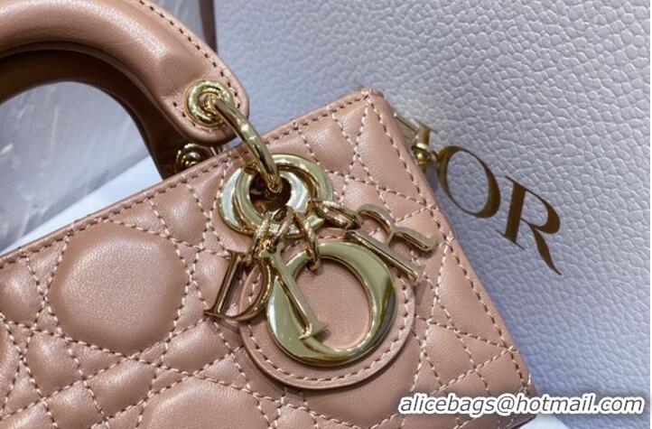 Best Price Dior mini Lady D-Joy Bag Cannage Lambskin 9230 pink