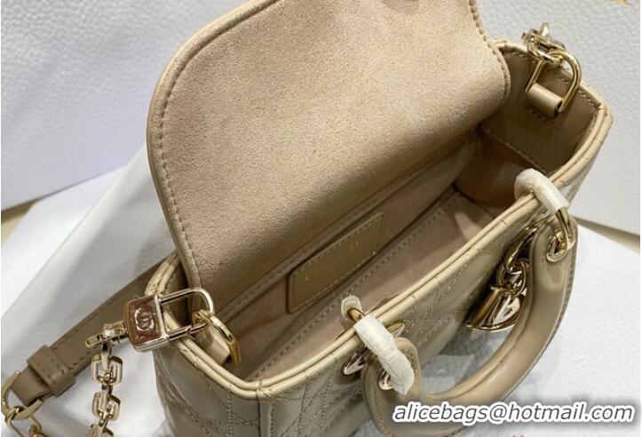 Reasonable Price Dior mini Lady D-Joy Bag Cannage Lambskin 9230 Apricot