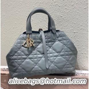 Buy Fashionable Small Dior Toujours Bag Macrocannage Calfskin M2822O Gray