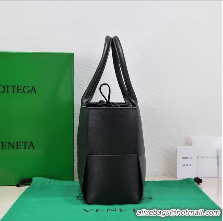 Grade Design Bottega Veneta Medium Arco Intreccio grained Leather Tote Bag 9892 Black