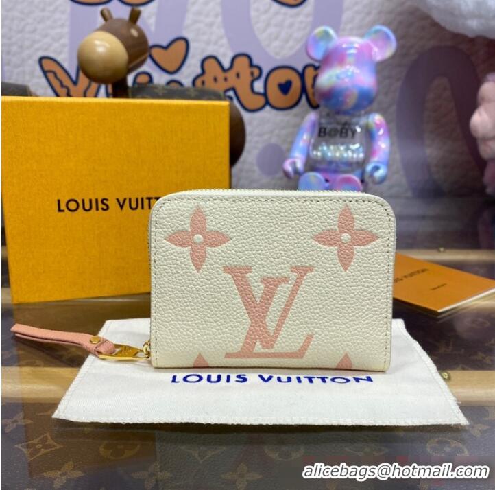 Famous Brand Louis Vuitton Zippy Coin Purse M60574 pink