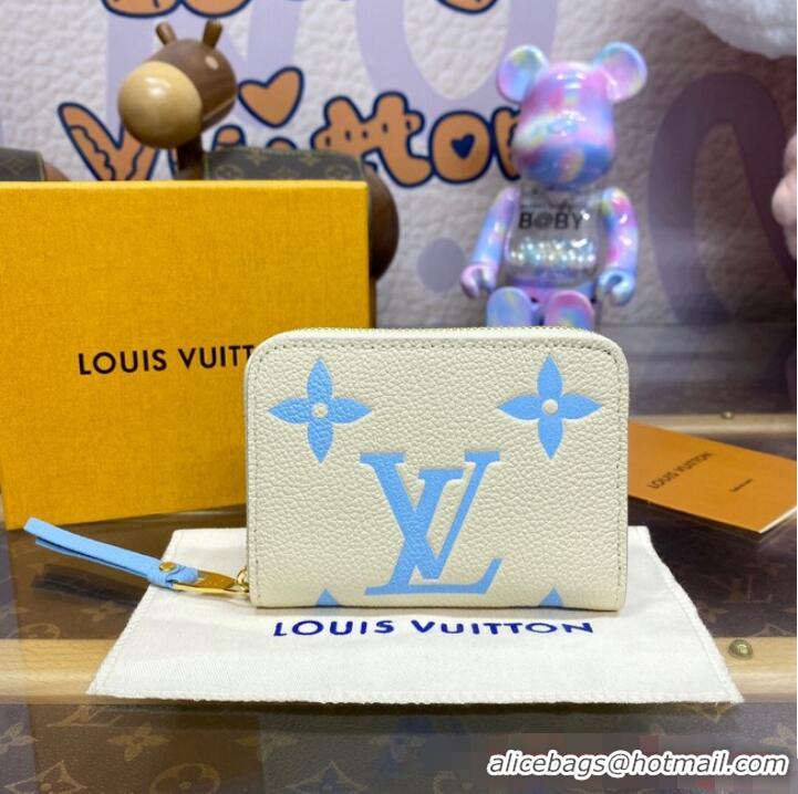 Best Quality Louis Vuitton Zippy Coin Purse M60574 Blue