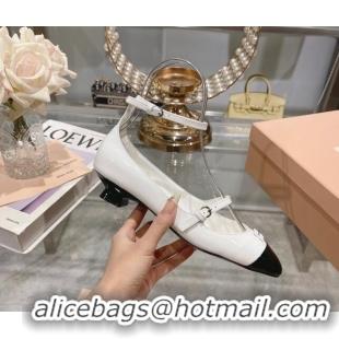 Good Quality Miu Miu Mordoré patent leather pumps 3.5cm White 104121