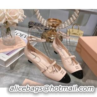 Best Grade Miu Miu Mordoré patent leather pumps 3.5cm Nude Pink 104122