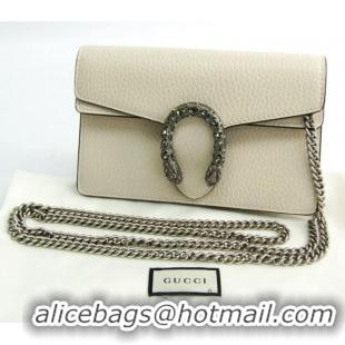 Low Price Gucci Dionysus Leather Supreme Super Mini Bag 476432 White