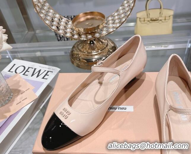 Purchase Miu Miu patent leather mary janes pumps 3.5cm Nude Pink 104128