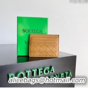 Well Crafted Bottega Veneta Intrecciato Credit Card Case 749449 Ginger 2024