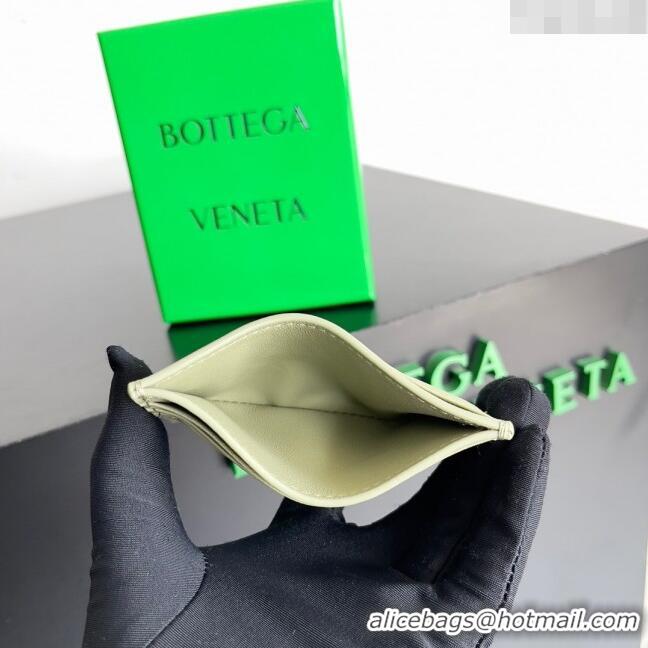 Most Popular Bottega Veneta Intrecciato Credit Card Case 749449 Travertine Green 2024