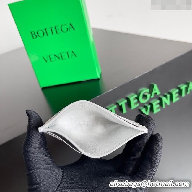 Super Quality Bottega Veneta Intrecciato Credit Card Case 749449 Silver 2024