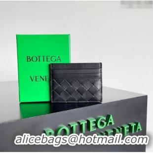 Luxurious Bottega Veneta Intrecciato Credit Card Case 749449 Black 2024