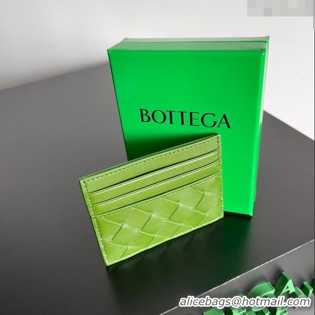 Top Quality Bottega Veneta Intrecciato Credit Card Case 749449 Green 2024