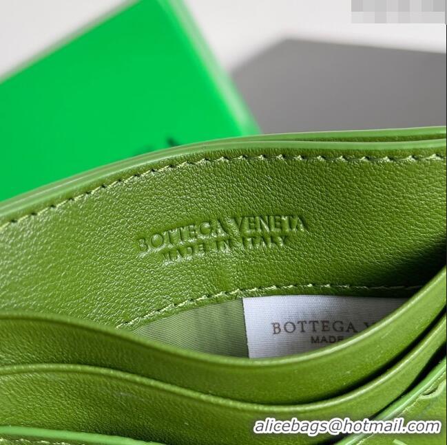 Top Quality Bottega Veneta Intrecciato Credit Card Case 749449 Green 2024