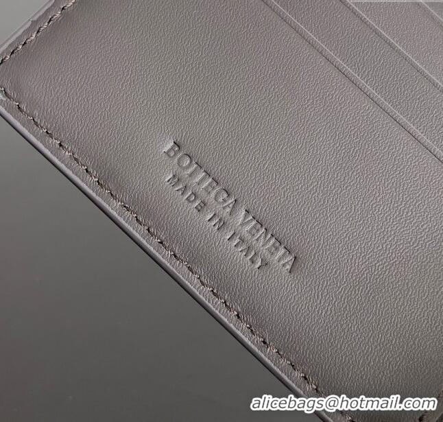 Top Design Bottega Veneta Intrecciato Leather Bi-Fold Wallet 63334 Chocolate 2024