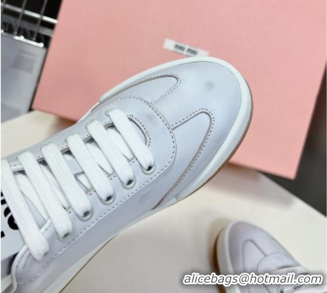 Unique Style Miu Miu Leather Sneakers White 0129083