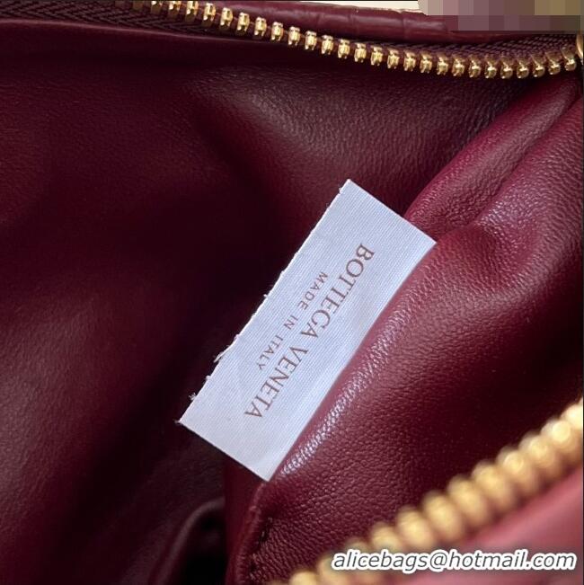 Promotional Bottega Veneta Mini Jodie Hobo in Alligator Leather 717709 Burgundy 2024