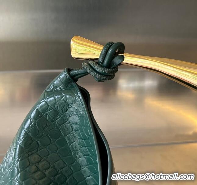 New Design Bottega Veneta Sardine bag in Alligator Leather 754657 Emerald Green 2024