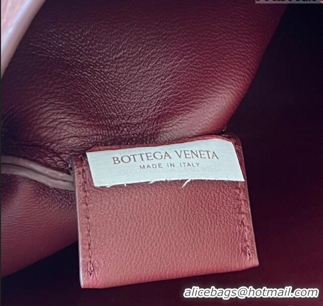 Super Quality Bottega Veneta Sardine bag in Alligator Leather 754657 Burgundy 2024