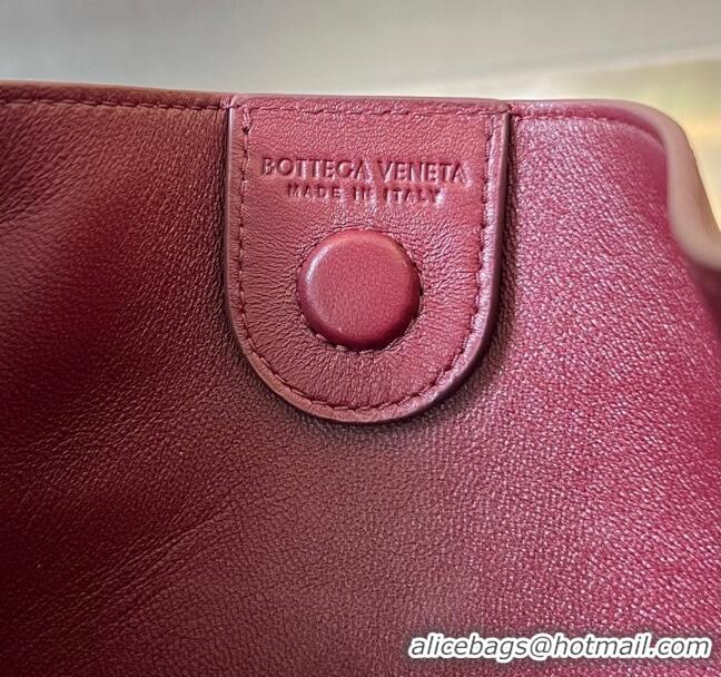 Super Quality Bottega Veneta Sardine bag in Alligator Leather 754657 Burgundy 2024