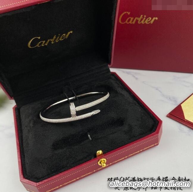 Buy Inexpensive Cartier Juste un Clou Bracelet with Crystal C101978 Silver 2022