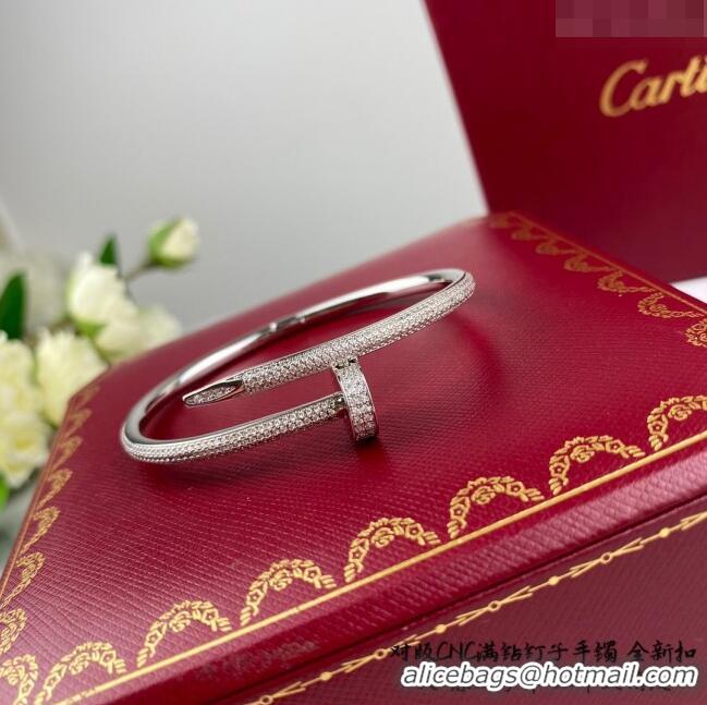 Buy Inexpensive Cartier Juste un Clou Bracelet with Crystal C101978 Silver 2022